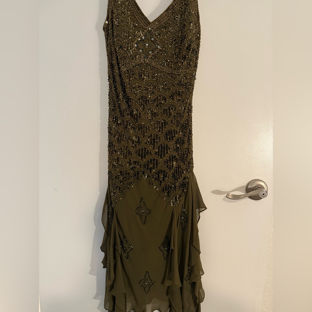 Cache silk beaded fairy dress